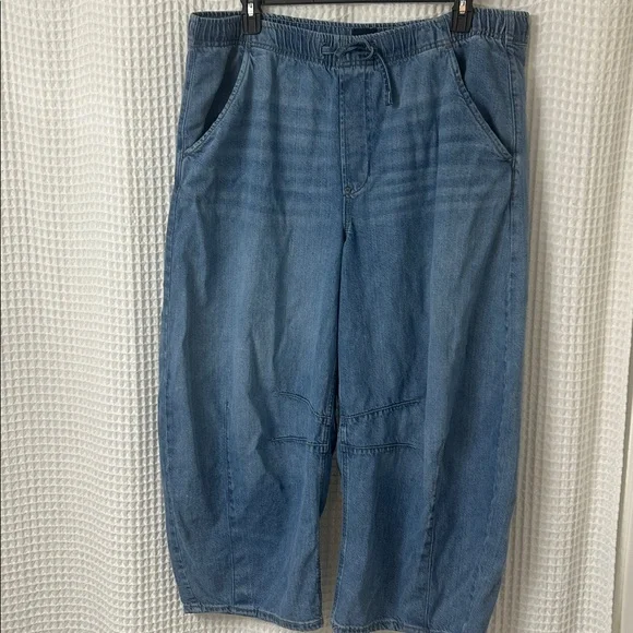 Gap Women’s Denim Pull-On Barrel Jeans XL - Picture 5 of 13